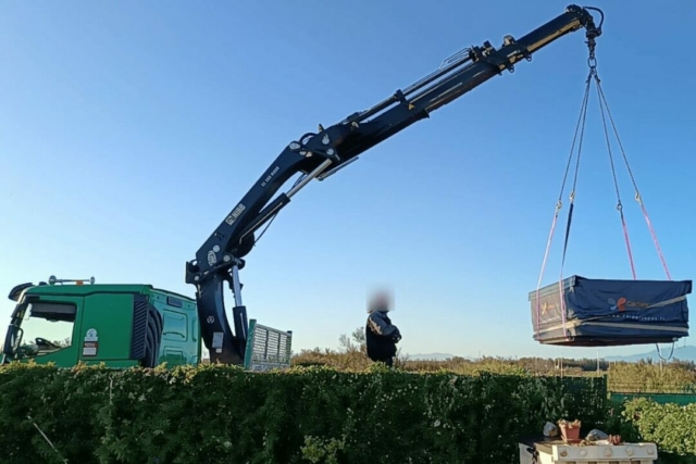 Grutage du spa Célio 3 places à Leucate par Les Transports Brel pour une installation en toute sécurité